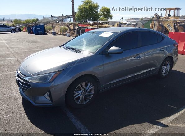 5NPD84LF8KH422492 2019 HYUNDAI ELANTRA Серый Передняя левая четверть
