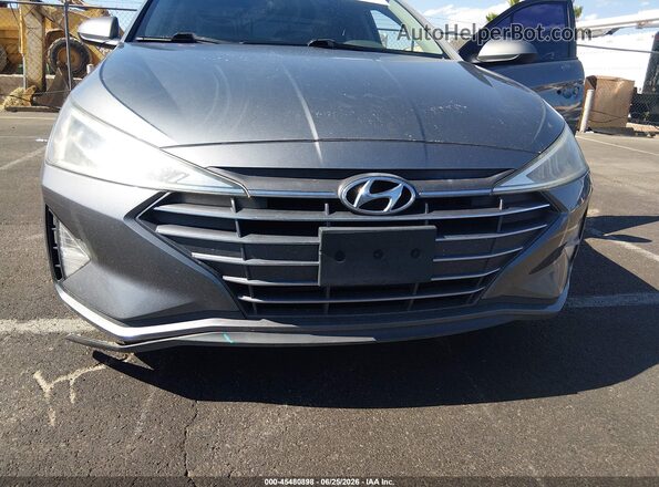 5NPD84LF8KH422492 2019 HYUNDAI ELANTRA Серый Вид спереди