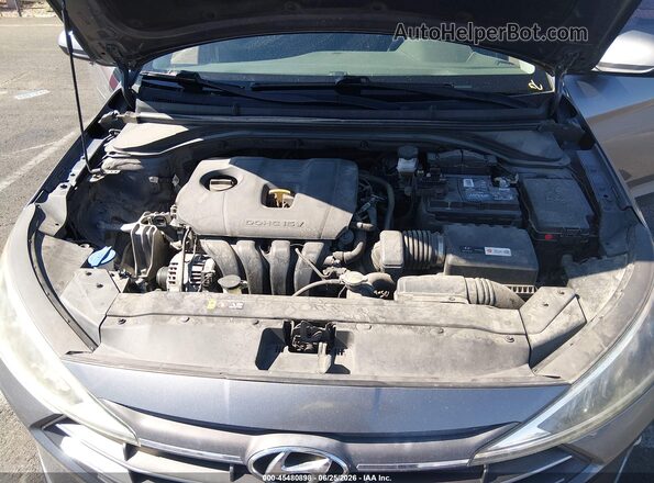 5NPD84LF8KH422492 2019 HYUNDAI ELANTRA Серый Вид сзади
