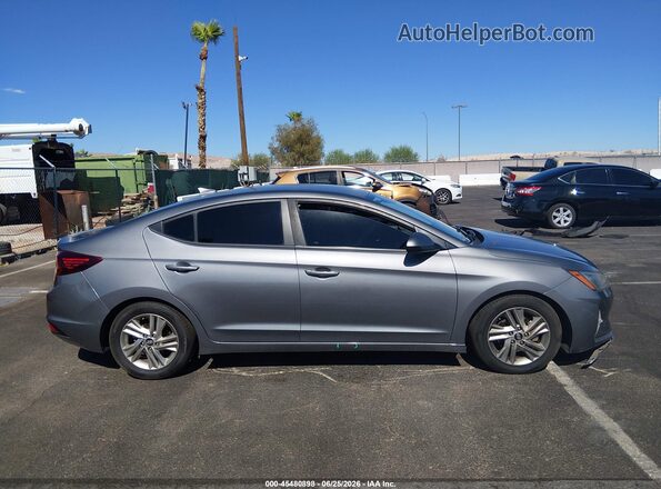 5NPD84LF8KH422492 2019 HYUNDAI ELANTRA Серый Вид задней части салона
