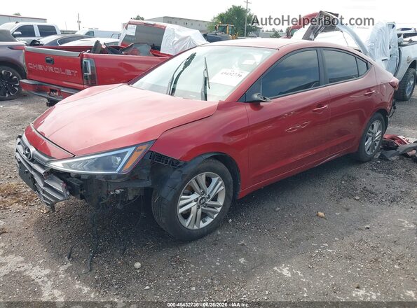 5NPD84LF8KH438188 2019 HYUNDAI ELANTRA Red Передня ліва чверть