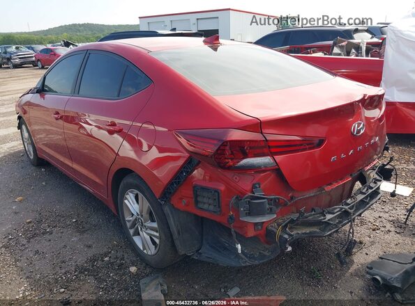 5NPD84LF8KH438188 2019 HYUNDAI ELANTRA Red Задня ліва чверть