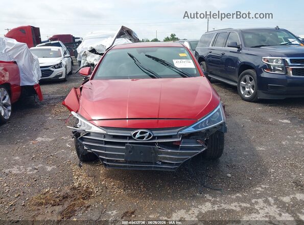 5NPD84LF8KH438188 2019 HYUNDAI ELANTRA Red Вид задньої частини салону