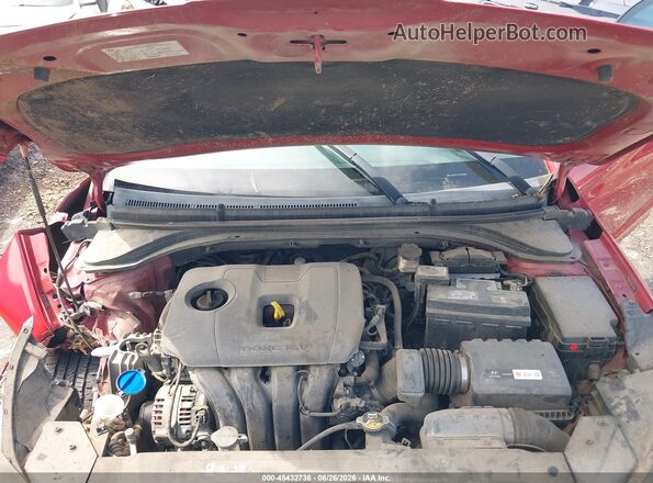 5NPD84LF8KH438188 2019 HYUNDAI ELANTRA Red Вид ззаду