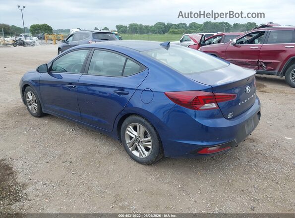 5NPD84LF8KH448428 2019 HYUNDAI ELANTRA Blue Rear left