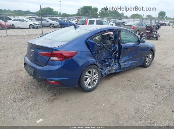 5NPD84LF8KH448428 2019 HYUNDAI ELANTRA Blue Rear right