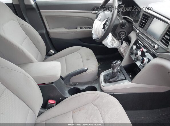 5NPD84LF8KH448428 2019 HYUNDAI ELANTRA Blue Front interior view