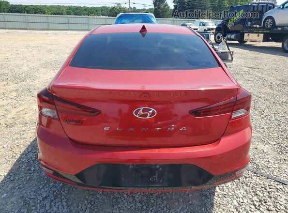 5NPD84LF8KH451197 2019 HYUNDAI ELANTRA Red Rear view