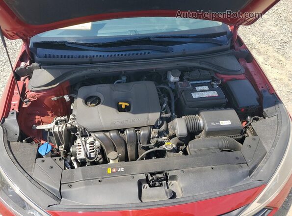 5NPD84LF8KH451197 2019 HYUNDAI ELANTRA Red Rear interior view