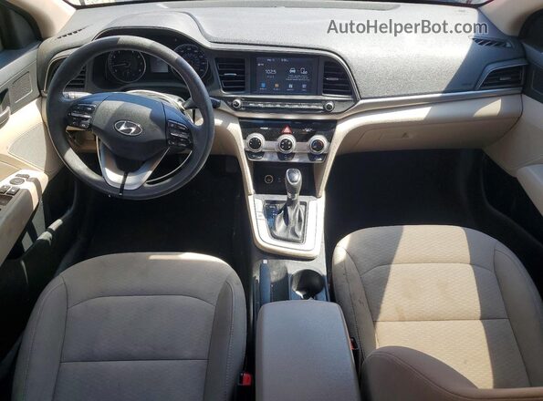 5NPD84LF8KH451197 2019 HYUNDAI ELANTRA Red Dashboard view
