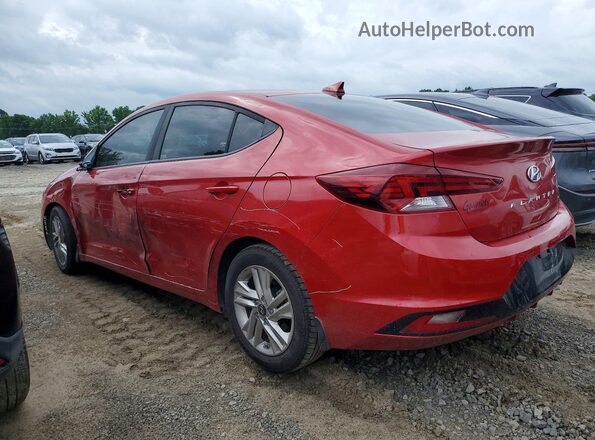 5NPD84LF8KH451197 2019 HYUNDAI ELANTRA Red Rear left