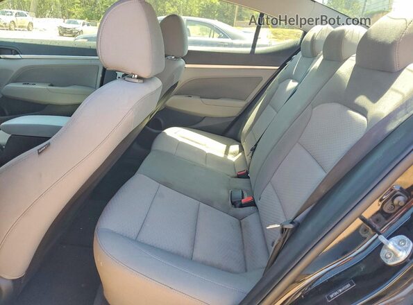 5NPD84LF8KH455069 2019 HYUNDAI ELANTRA Black Vista de los asientos traseros