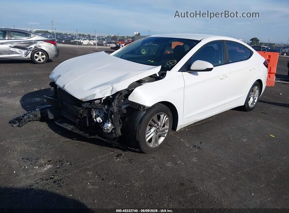 5NPD84LF8KH463897 2019 HYUNDAI ELANTRA White Vista tres cuartos delantera izquierda
