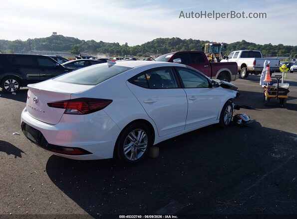 5NPD84LF8KH463897 2019 HYUNDAI ELANTRA White Trasero derecho