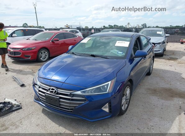 5NPD84LF8LH532315 2020 HYUNDAI ELANTRA Blue წინა მარცხენა ხედი სამი მეოთხედიდან