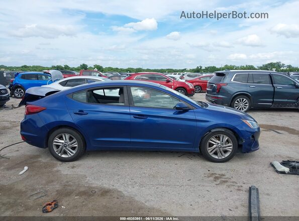 5NPD84LF8LH532315 2020 HYUNDAI ELANTRA Blue უკანა სალონის ხედი