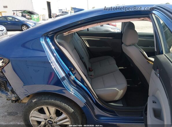 5NPD84LF8LH560115 2020 HYUNDAI ELANTRA Blue VIN კოდის სტიკერის ხედი