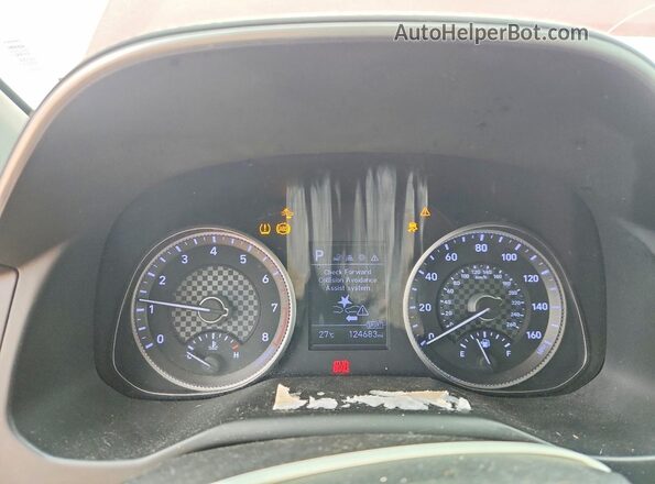 5NPD84LF8LH581515 2020 HYUNDAI ELANTRA Красный Вид щитка приборов
