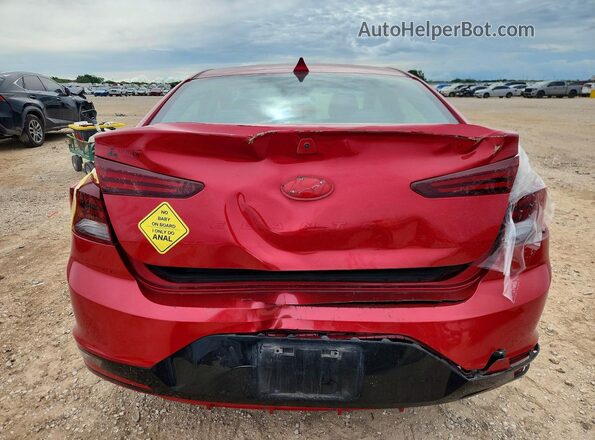5NPD84LF8LH581515 2020 HYUNDAI ELANTRA Красный Вид сзади