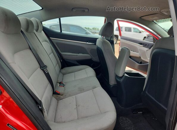 5NPD84LF8LH581515 2020 HYUNDAI ELANTRA Красный Вид задних сидений