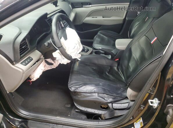 5NPD84LF8LH614366 2020 HYUNDAI ELANTRA Black წინა სალონის ხედი