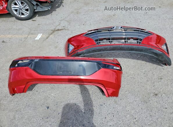 5NPD84LF8LH627506 2020 HYUNDAI ELANTRA Red Widok komory silnika