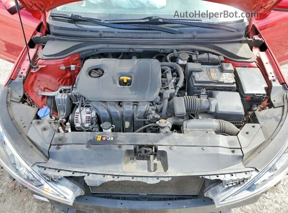 5NPD84LF8LH627506 2020 HYUNDAI ELANTRA Red Widok wnętrza z tyłu