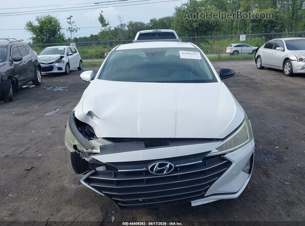 5NPD84LF8LH630339 2020 HYUNDAI ELANTRA White Вид щитка приладів