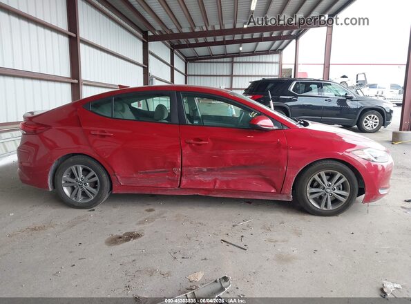 5NPD84LF9HH003656 2017 HYUNDAI ELANTRA Red Vista interior trasera