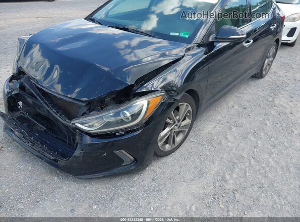 5NPD84LF9HH013796 2017 HYUNDAI ELANTRA Черный Вид спереди