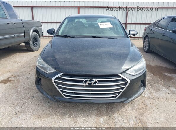 5NPD84LF9HH017878 2017 HYUNDAI ELANTRA Black Вид щитка приладів