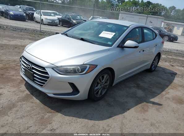 5NPD84LF9HH023681 2017 HYUNDAI ELANTRA Silver Առջևի ձախ երեք քառորդ տեսարան