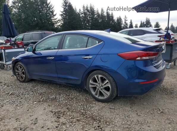 5NPD84LF9HH055448 2017 HYUNDAI ELANTRA Blue Հետևի ձախ