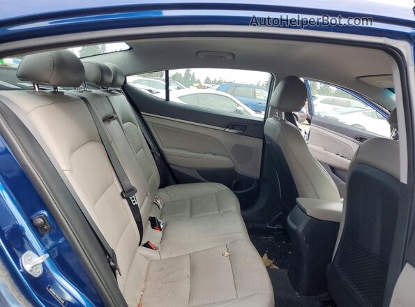 5NPD84LF9HH055448 2017 HYUNDAI ELANTRA Blue Հետևի նստատեղերի տեսք