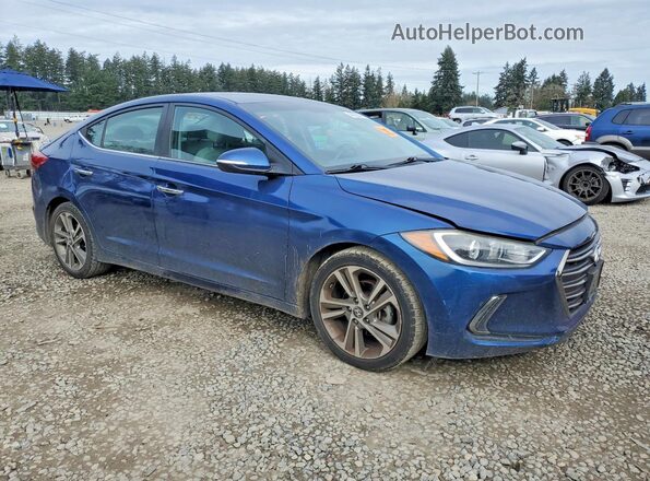 5NPD84LF9HH055448 2017 HYUNDAI ELANTRA Blue Առջևի աջ