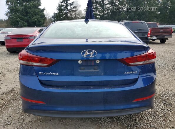5NPD84LF9HH055448 2017 HYUNDAI ELANTRA Blue Հետևի տեսք