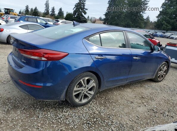 5NPD84LF9HH055448 2017 HYUNDAI ELANTRA Blue Հետևի աջ