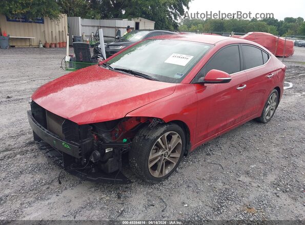 5NPD84LF9HH055899 2017 HYUNDAI ELANTRA Red Front left