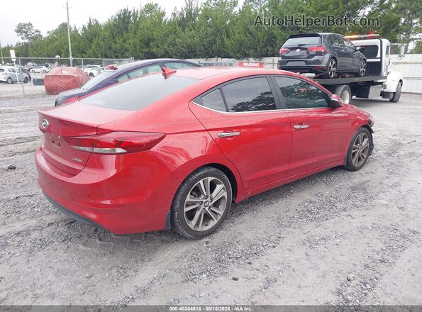 5NPD84LF9HH055899 2017 HYUNDAI ELANTRA Red Rear right