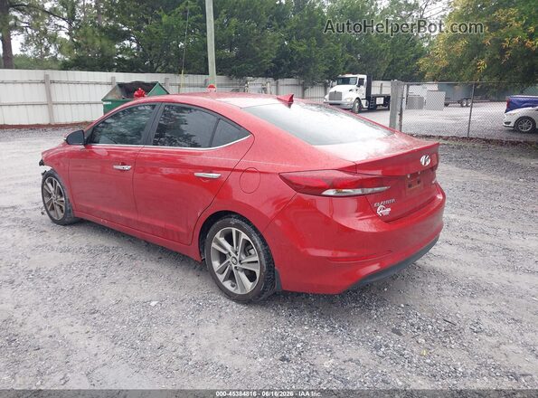 5NPD84LF9HH055899 2017 HYUNDAI ELANTRA Red Rear left