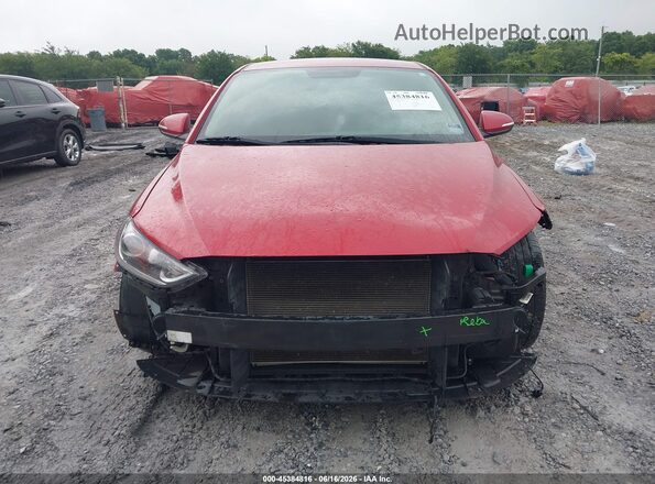5NPD84LF9HH055899 2017 HYUNDAI ELANTRA Red Rear interior view