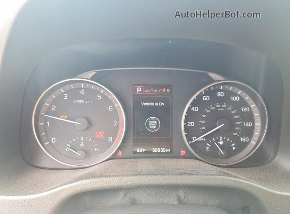 5NPD84LF9HH074386 2017 HYUNDAI ELANTRA Blue ხელსაწყოთა პანელის ხედი