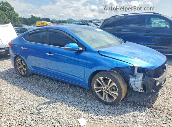 5NPD84LF9HH074386 2017 HYUNDAI ELANTRA Blue წინა მარჯვენა