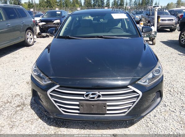 5NPD84LF9HH083802 2017 HYUNDAI ELANTRA Black უკანა სალონის ხედი