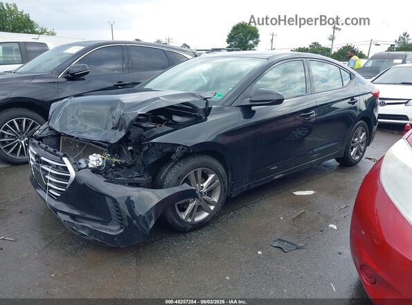 5NPD84LF9HH090278 2017 HYUNDAI ELANTRA Black Front left