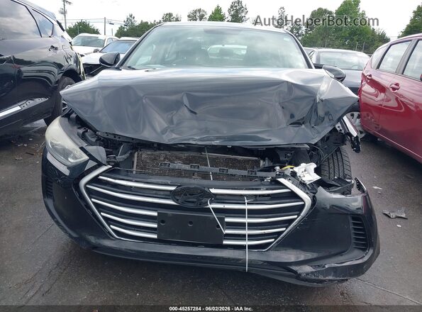 5NPD84LF9HH090278 2017 HYUNDAI ELANTRA Black Front view