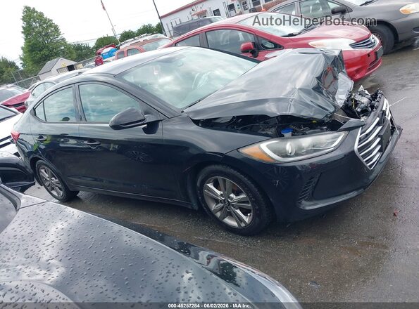 5NPD84LF9HH090278 2017 HYUNDAI ELANTRA Black Rear interior view