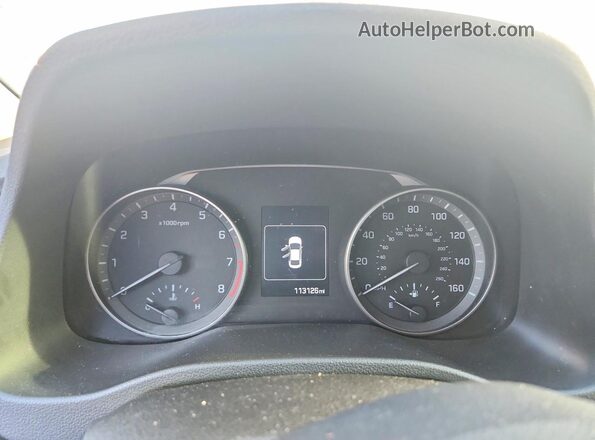 5NPD84LF9HH168140 2017 HYUNDAI ELANTRA Black Вид щитка приладів
