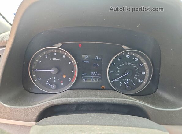 5NPD84LF9HH181518 2017 HYUNDAI ELANTRA White Widok zestawu wskaźników