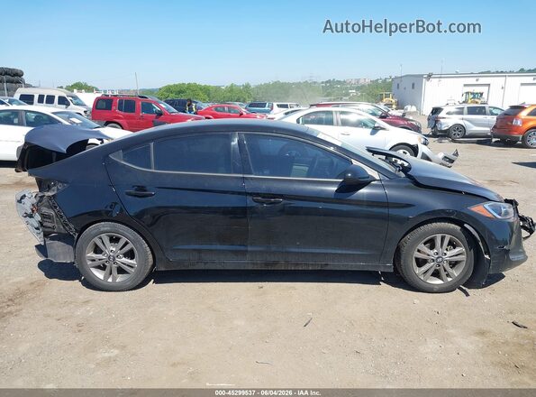 5NPD84LF9HH190445 2017 HYUNDAI ELANTRA Black უკანა სალონის ხედი